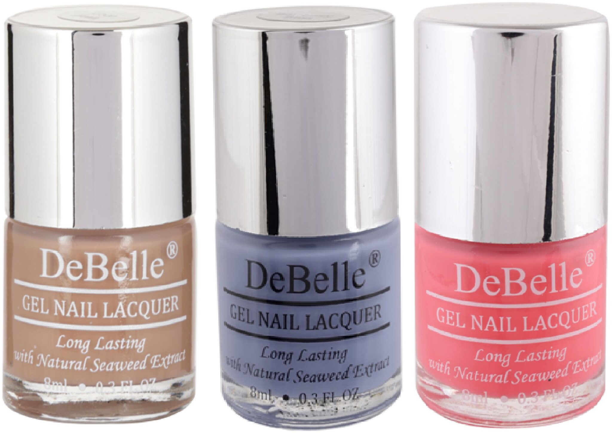 

DeBelle Gel Nail Lacquer Combo Pack of 3 Coco Bean Blueberry Bliss Miss Bliss(24ml)