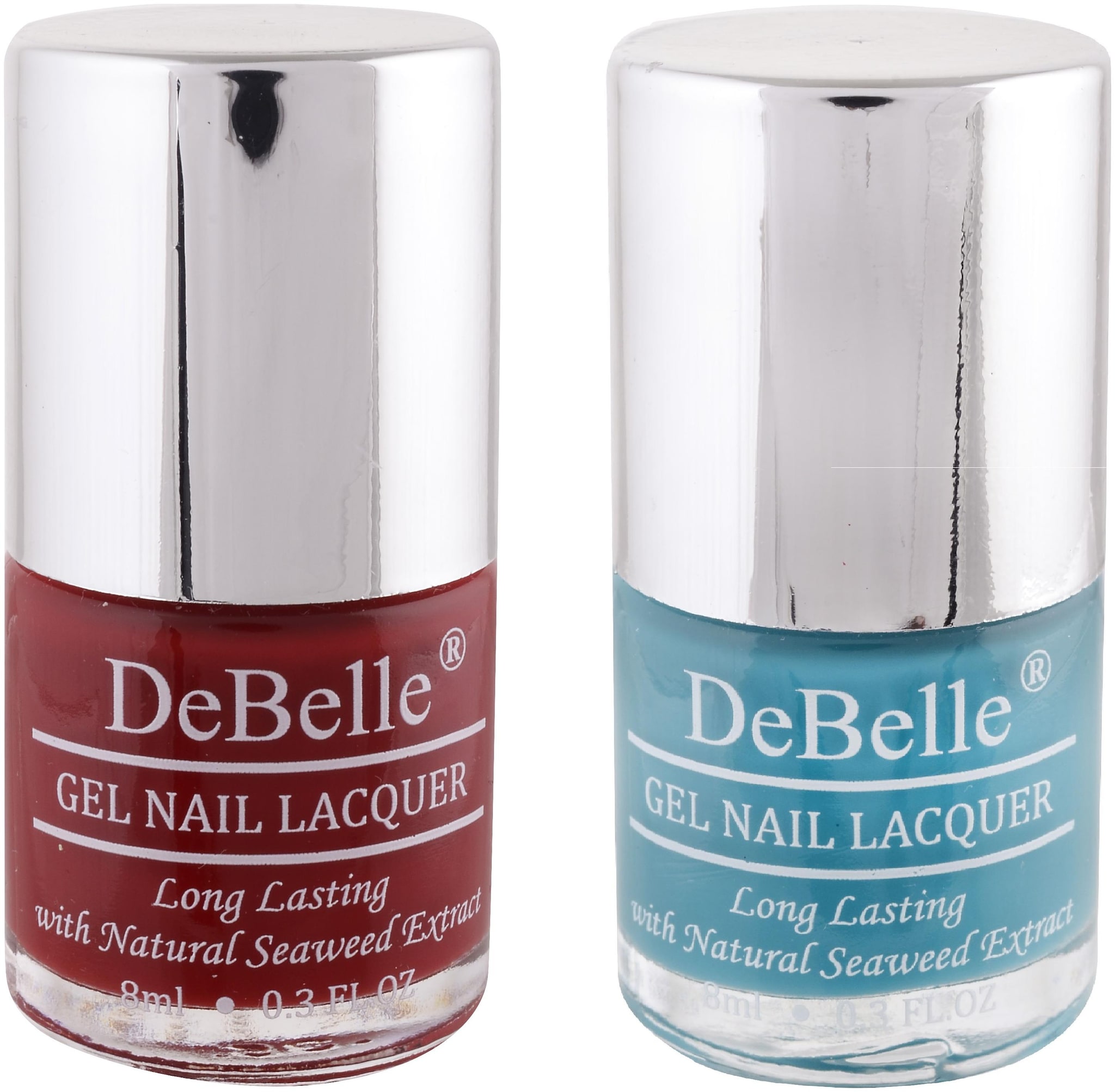 

DeBelle Nail Polish (Maroon Turquoise Blue)8ml (Pack of 2)