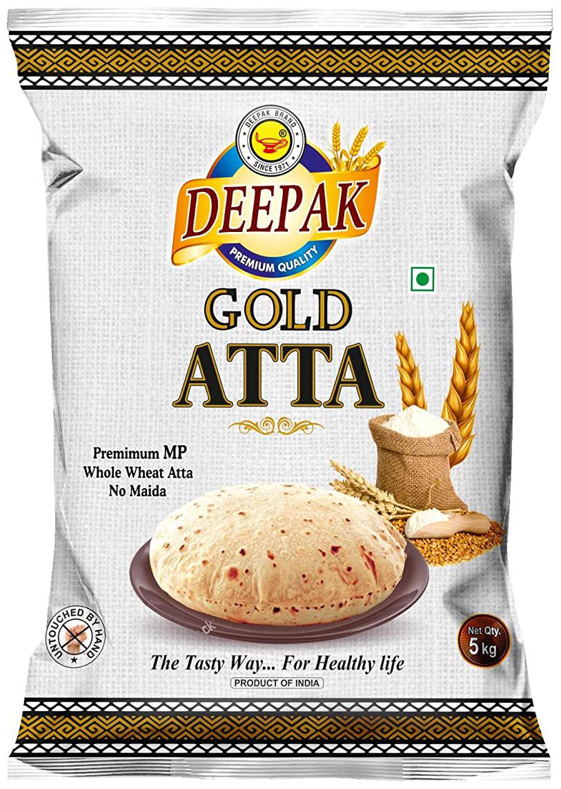 

Deepak Gold Flour Whole Wheat Atta 5 kg (Pack Of 1)
