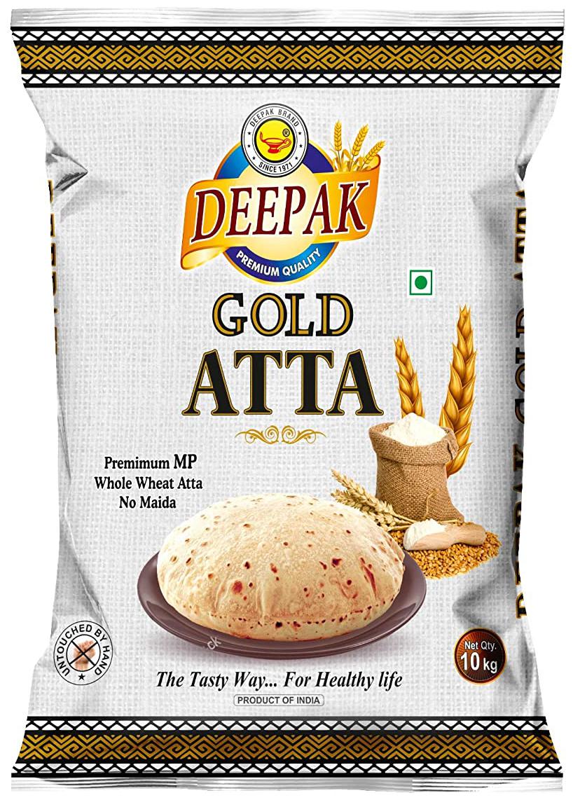 

Deepak Gold Flour Whole Wheat Atta 10 kg (Pack Of 1)