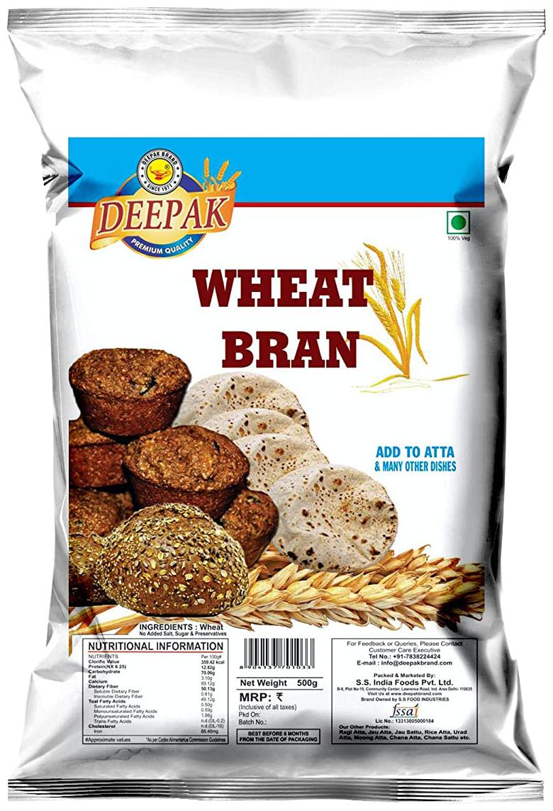 

Deepak Wheat Bran 500g (Pack Of 1)