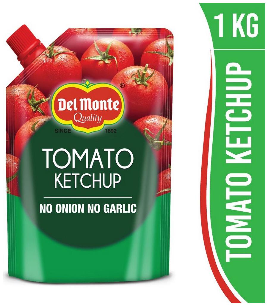 

Del Monte Tomato Ketchup - No onion No Garlic Spout 1 kg