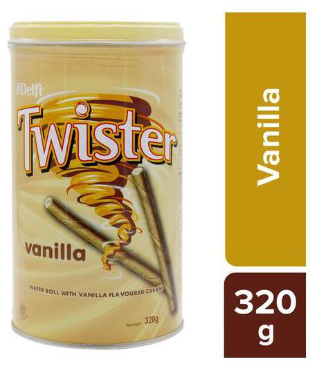 

Delfi Twister Wafer Roll With Vanilla Flavoured Cream 320 g