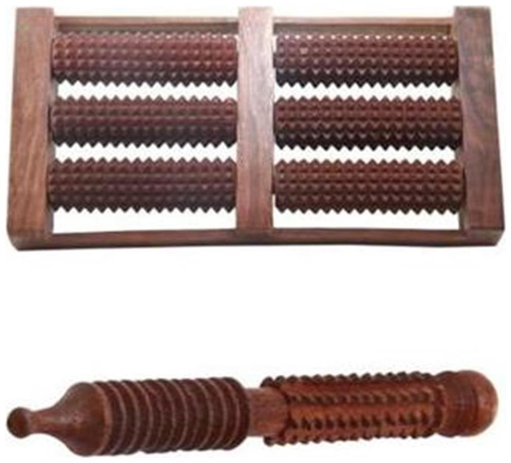 

Desi Karigar Handicrafts Wooden Foot Massager