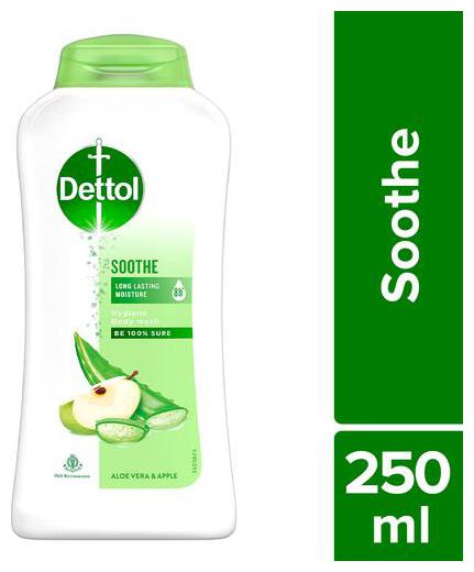 

Dettol Aloe Vera Apple Body Wash Shower Gel - Soothe 250 ml