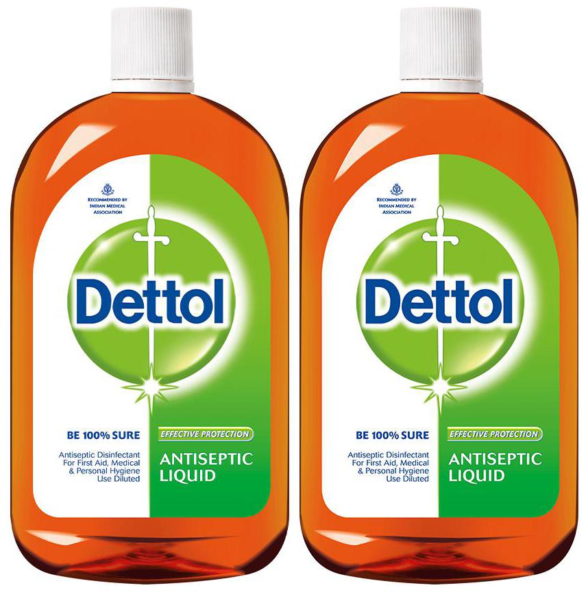 

Dettol Antiseptic Liquid 550 ml (Pack of 2)