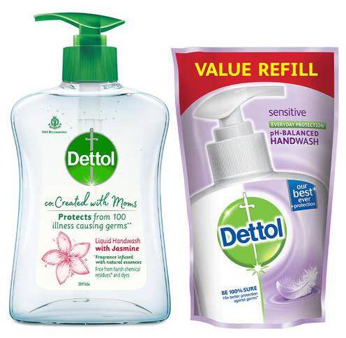 

Dettol Jasmine Handwash - Co-Created With Moms 2 pcs (Pump 200 ml Refill 175 ml)