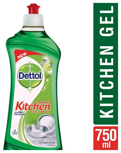 

Dettol Kitchen Dish And Slab Gel - Lime Splash Germ Protection 750 ml