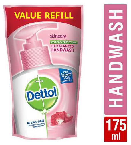 

Dettol Liquid Handwash - Ph Balanced Germ Protection Pouch Skincare 175 ml