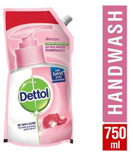 

Dettol Liquid Handwash - Ph Balanced Germ Protection Skincare Pouch 750 ml