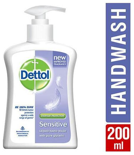 

Dettol Liquid Handwash Pump - Ph Balanced Germ Protection Sensitive 200 ml