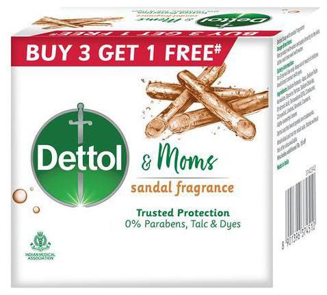 

Dettol Moms - Sandal Soap 300g Pack Of 4