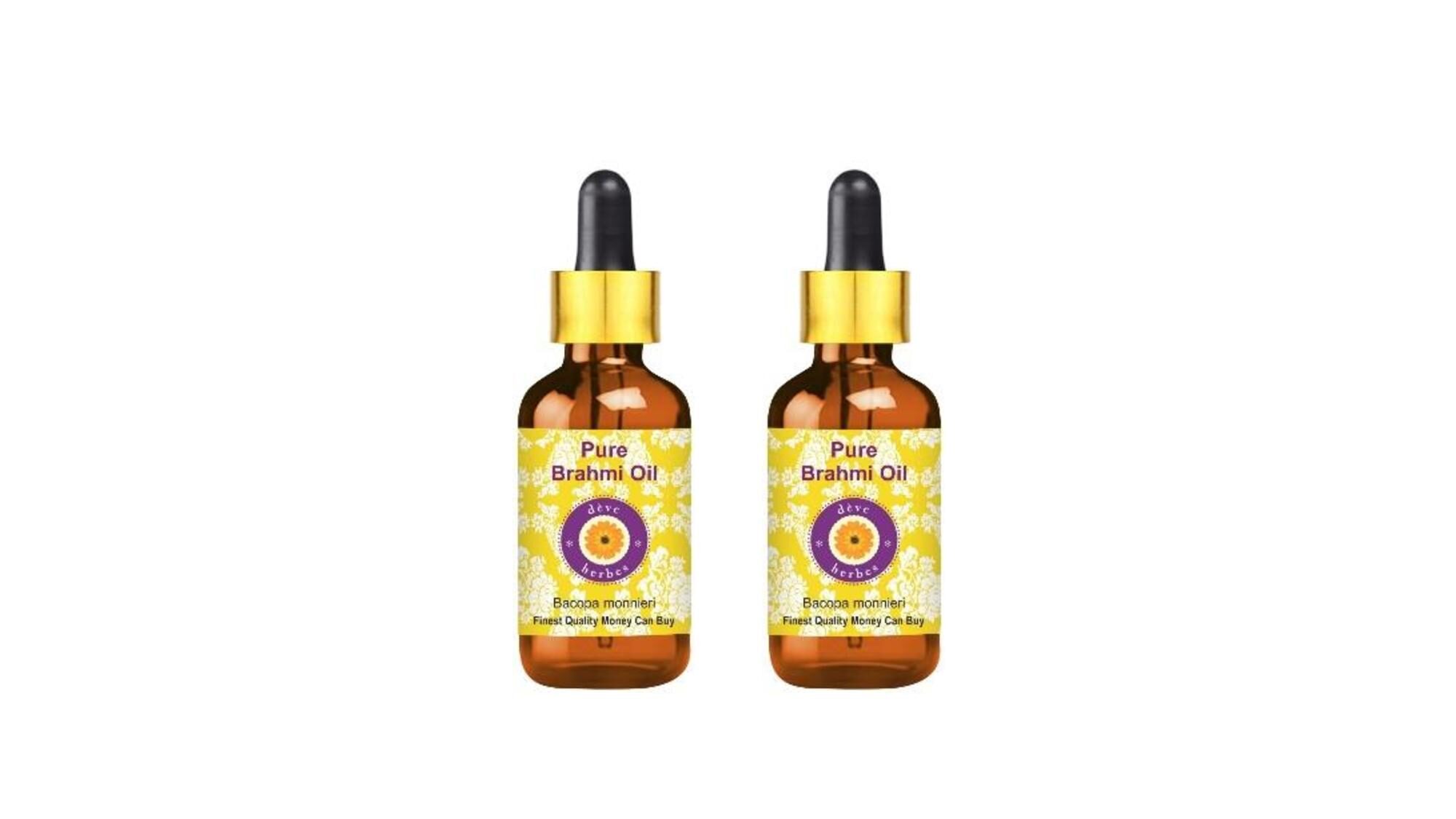 

Deve Herbes Pure Brahmi Oil (Bacopa monnieri) with Glass Dropper Natural Premium Grade for Personal Care 100ml (Pack of 2)