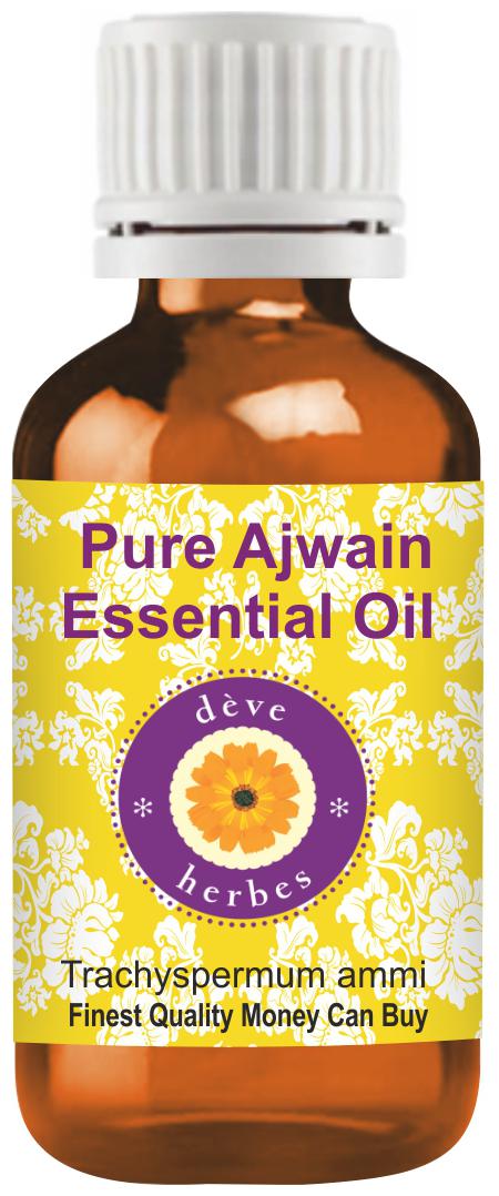 

Deve Herbes Pure Ajwain Essential Oil (Trachyspermum ammi) Natural Premium Grade Steam Distilled for Personal Care 50ml