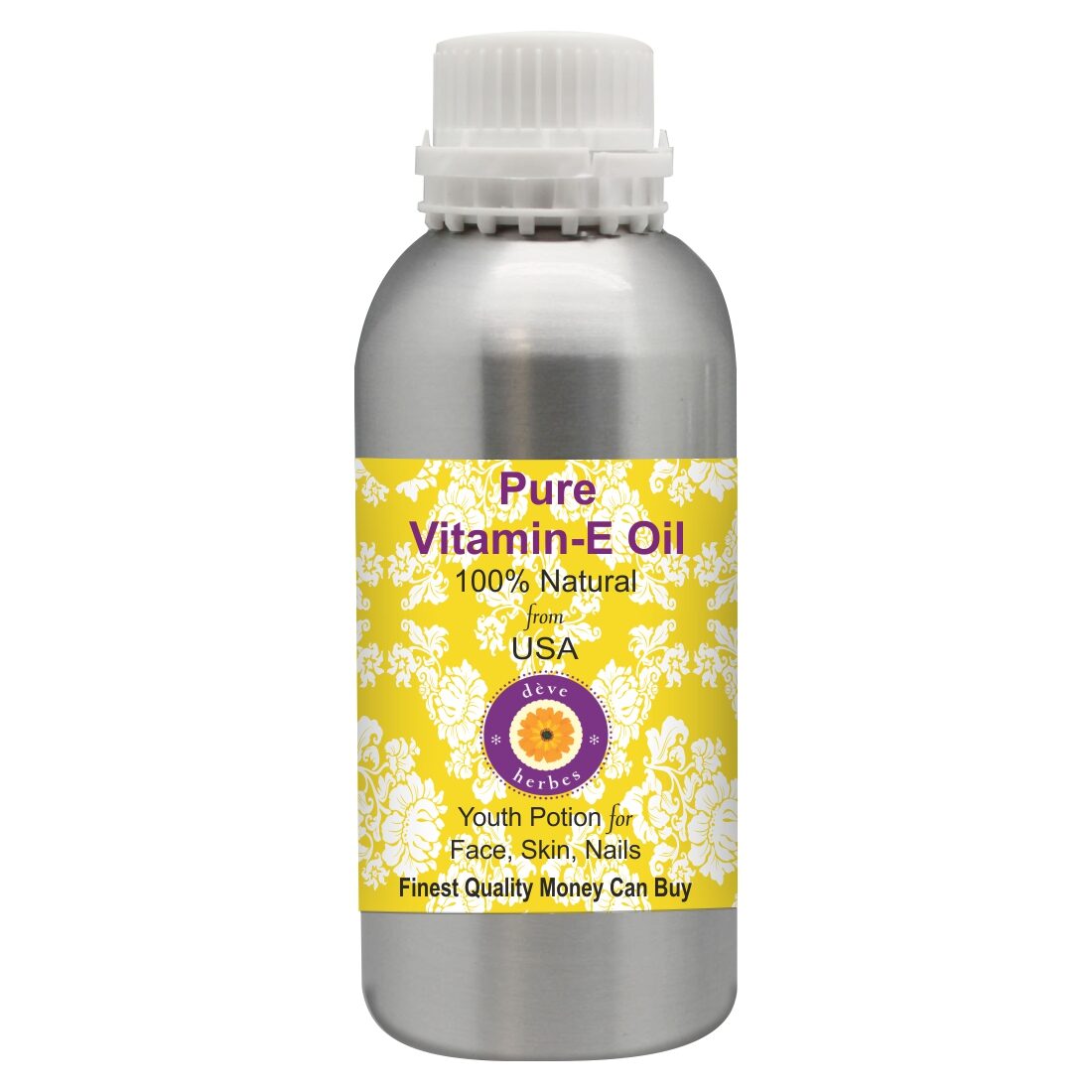 

Deve Herbes Vitamin E Oil Natural Premium Grade for Skin Hair and Personal Care 1 25 L