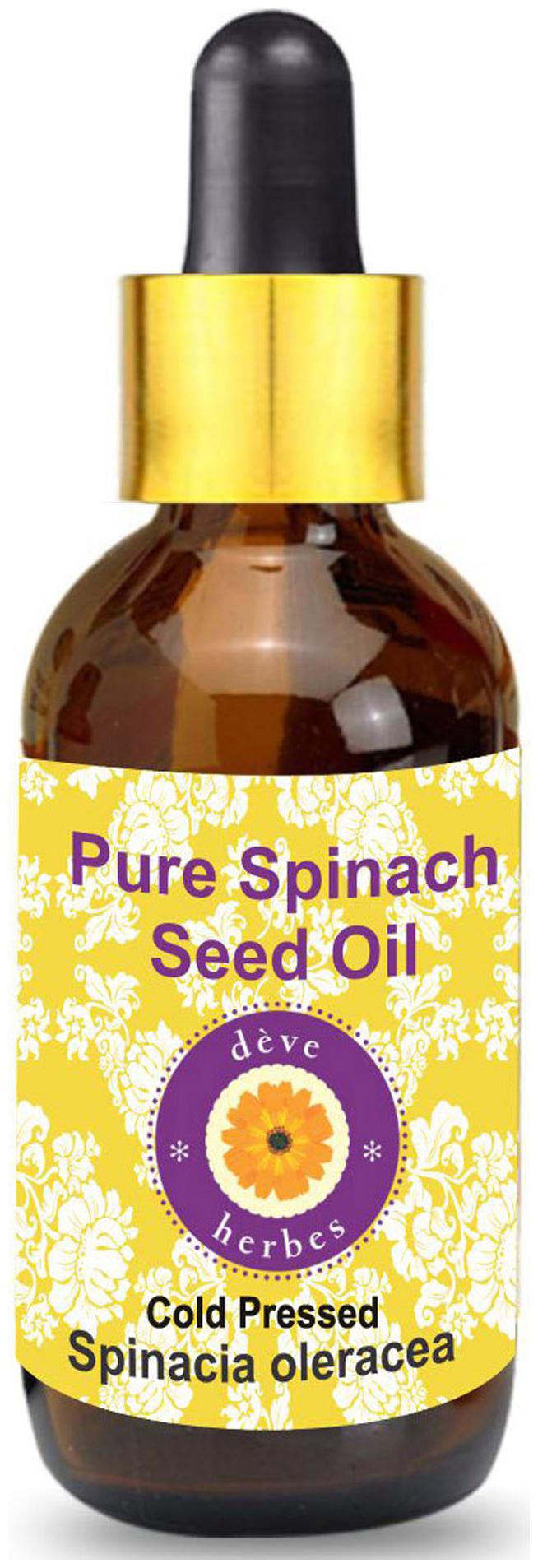 

Deve Herbes Pure Spinach Seed Oil (Spinacia oleracea) with Glass Dropper 100 Natural Therapeutic Grade Cold Pressed 50ml