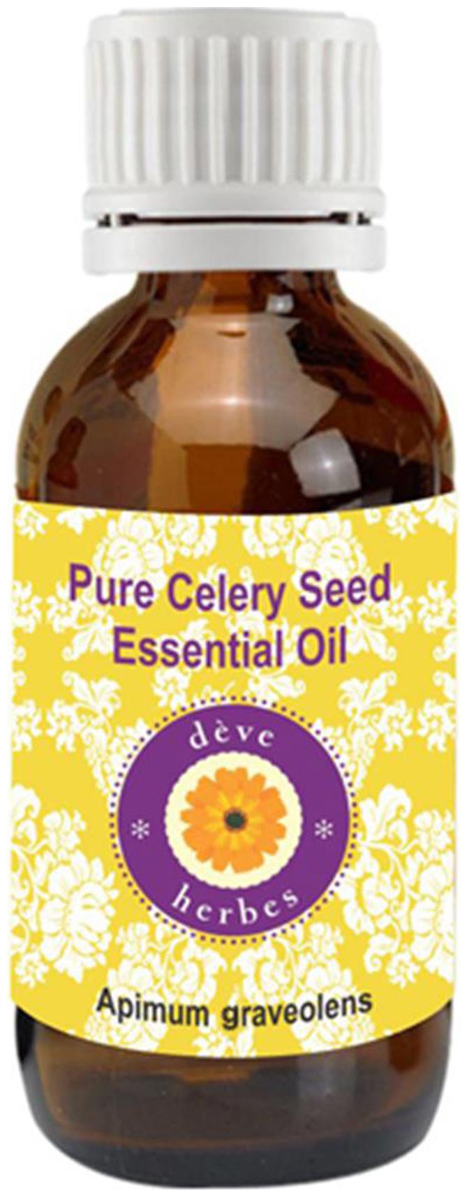 

Deve Herbes Pure Celery Seed Essential Oil (Apium graveolens) 100 Natural Therapeutic Grade Steam Distilled 50ml
