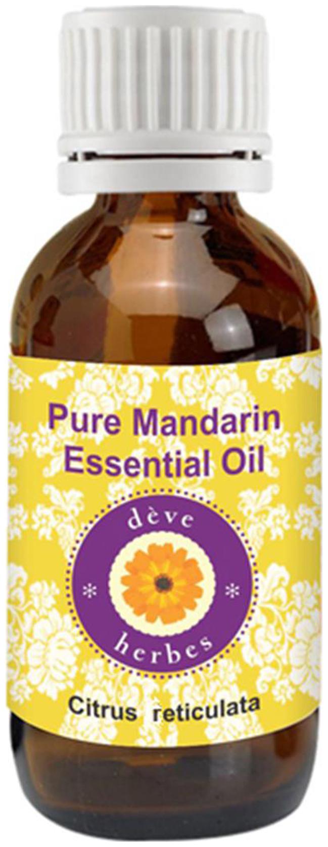 

Deve Herbes Pure Mandarin Essential Oil (Citrus reticulata) 100 Natural Therapeutic Grade Steam Distilled 15ml