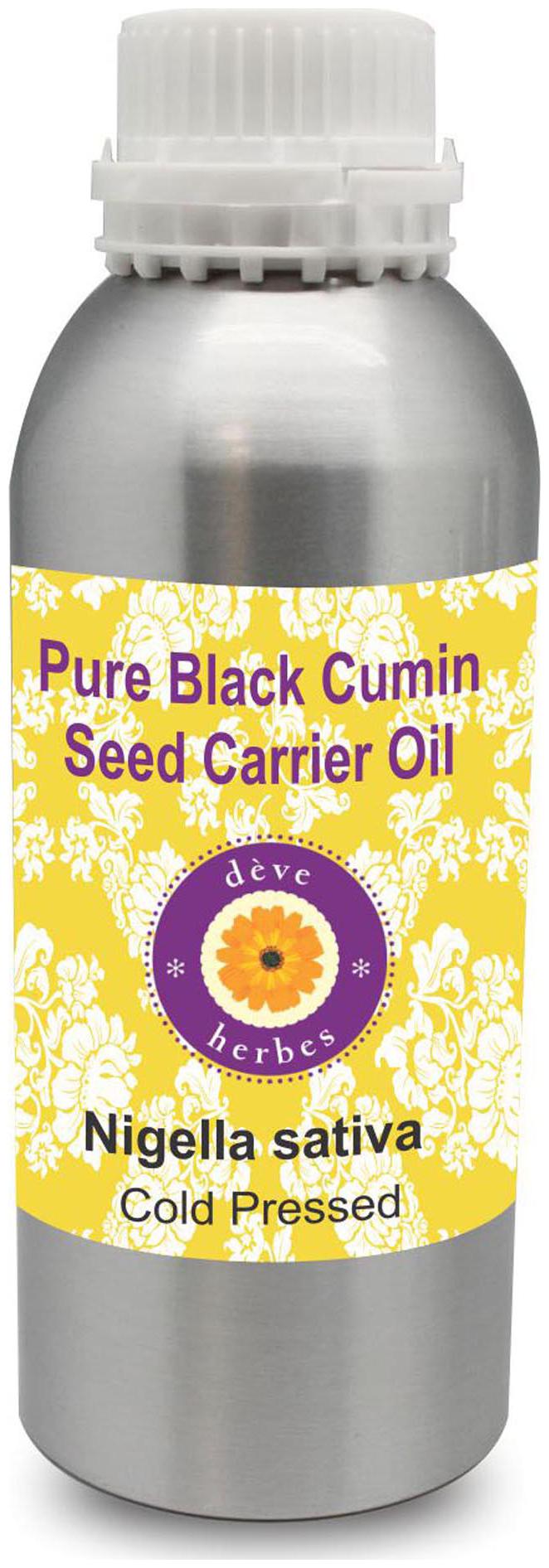 

Deve Herbes Pure Black Seed (Kalaunji) Carrier Oil (Nigella sativa) 100 Natural Therapeutic Grade Cold Pressed 630ml