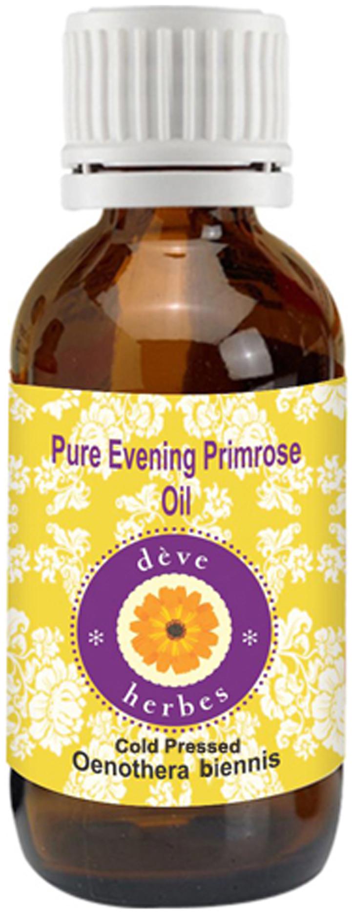 

Deve Herbes Pure Evening Primrose Oil (Oenothera biennis) 100 Natural Therapeutic Grade Cold Pressed 50ml