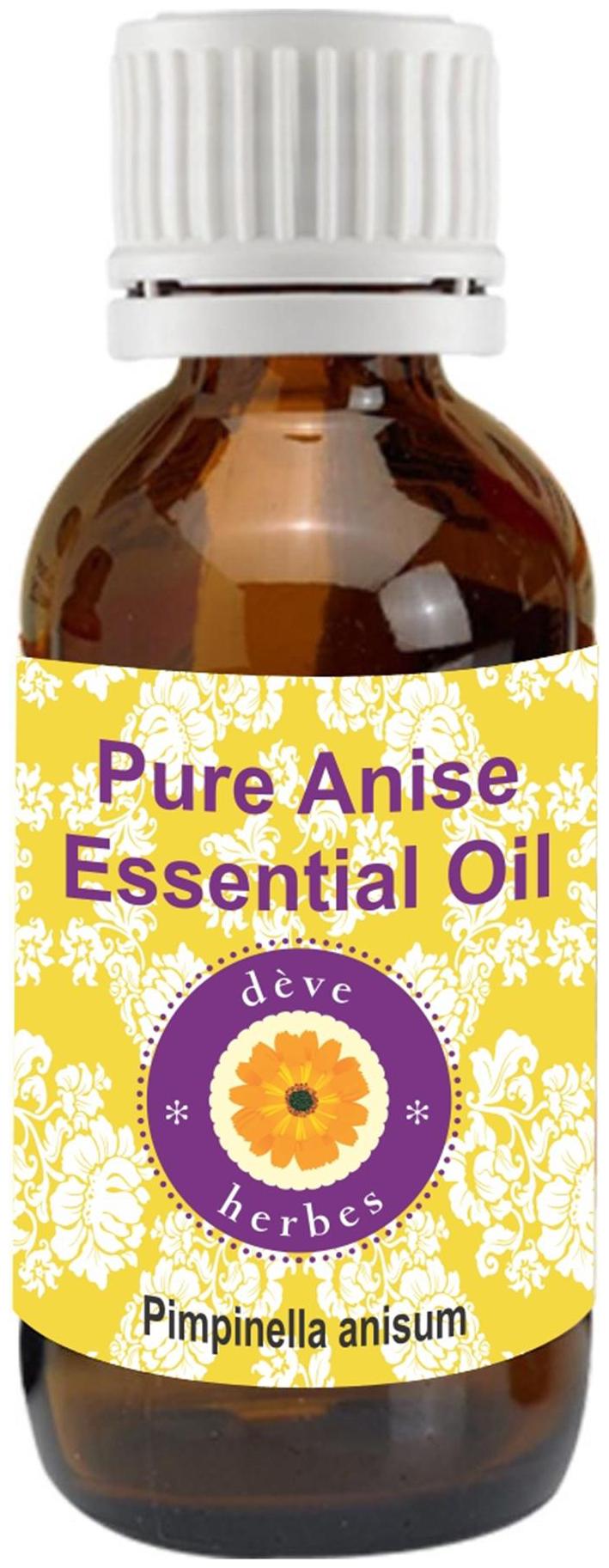 

Deve Herbes Pure Anise Essential Oil (Pimpinella anisum) 100 Natural Therapeutic Grade Steam Distilled 50ml