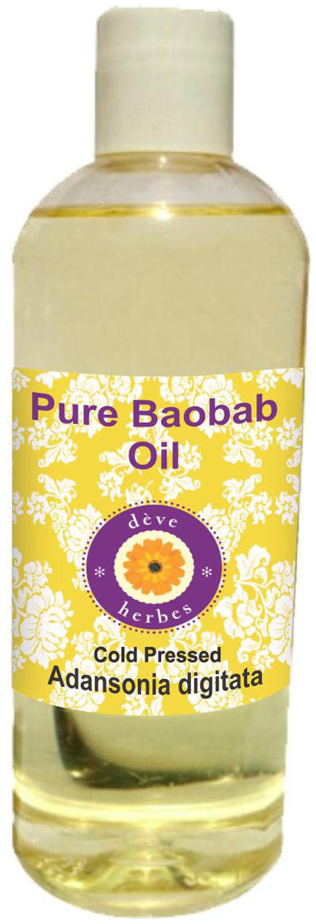 

Deve Herbes Pure Baobab Oil (Adansonia digitata) 100 Natural Therapeutic Grade Cold Pressed 200ml