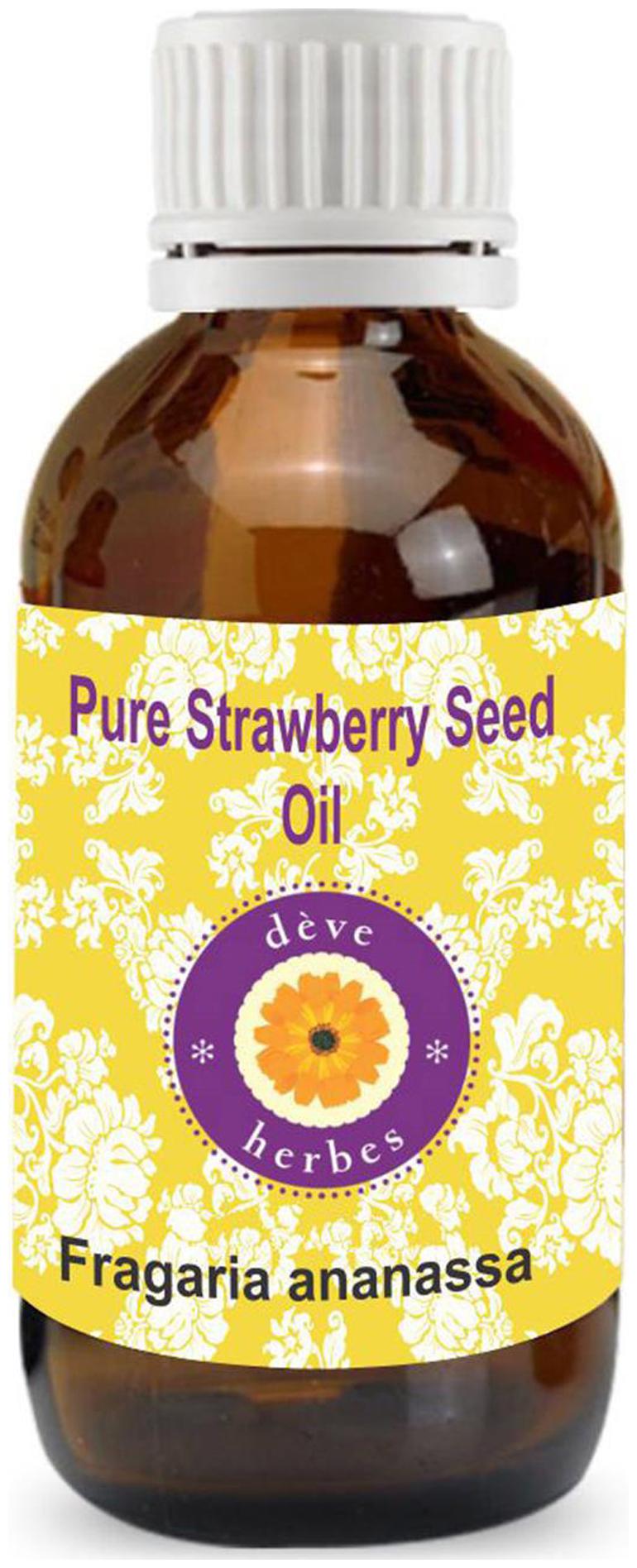 

Deve Herbes Pure Strawberry Seed Oil (Fragaria ananassa) 100 Natural Therapeutic Grade 15ml