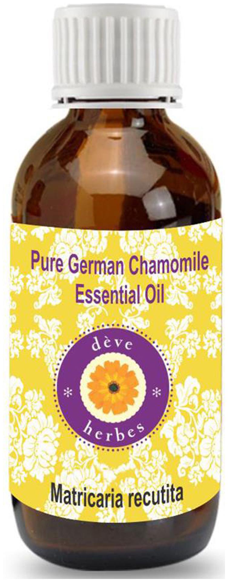 

Deve Herbes Pure German Chamomile Essential Oil (Matricaria recutita) 100 Natural Therapeutic Grade Steam Distilled 50ml