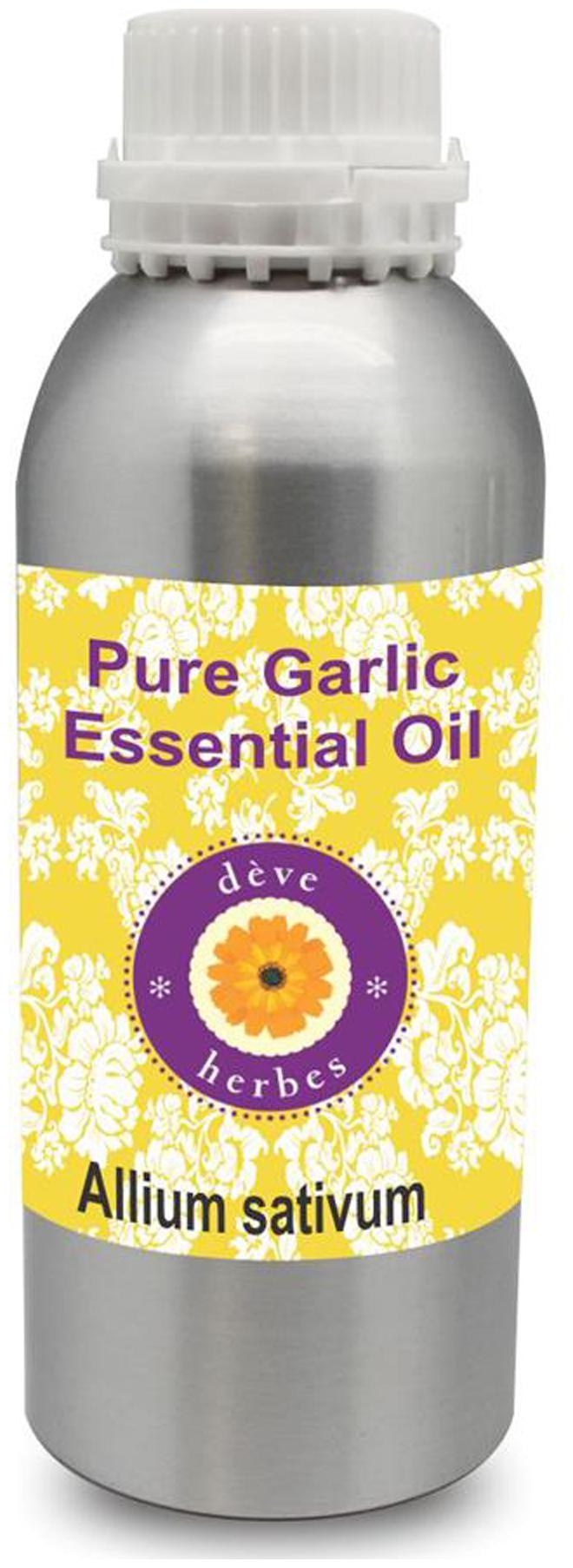 

Deve Herbes Pure Garlic Essential Oil (Allium sativum) 100 Natural Therapeutic Grade Steam Distilled 630ml