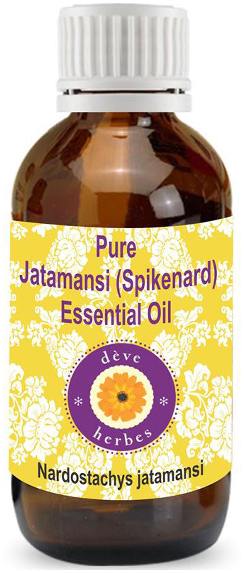 

Deve Herbes Pure Jatamansi (Spikenard) Essential Oil (Nardostachys jatamansi) 100 Natural Therapeutic Grade Steam Distilled 10ml
