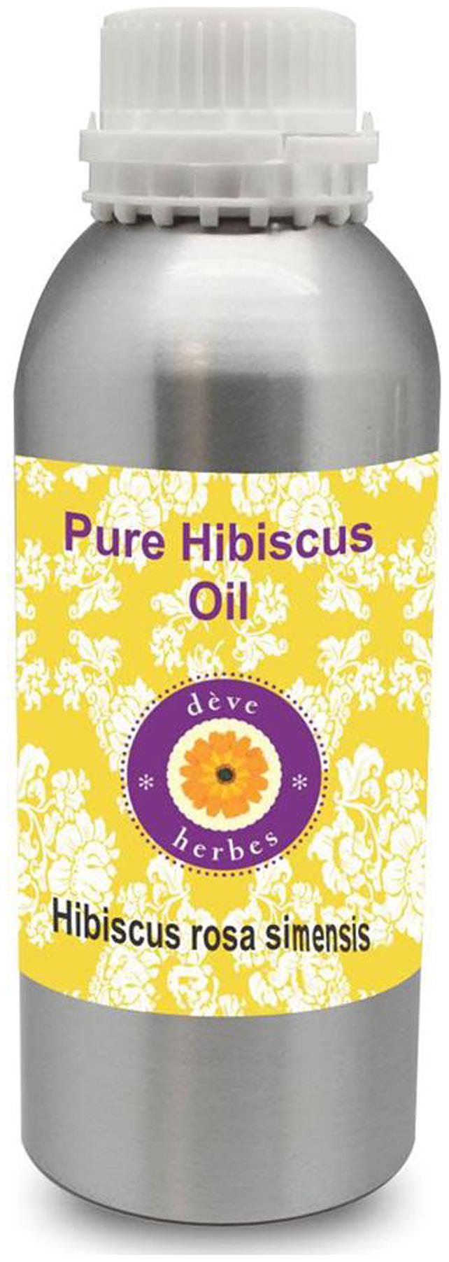 

Deve Herbes Pure Hibiscus Oil (Hibiscus rosa-sinensis) 100 Natural Therapeutic Grade Infused Oil 1250ml