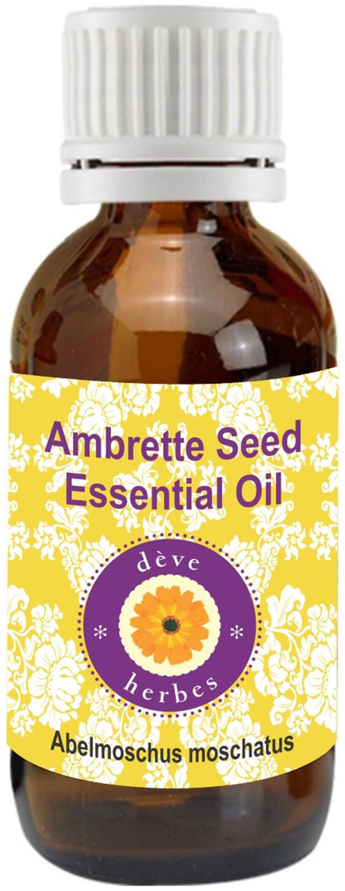 

Deve Herbes Pure Ambrette Seed Essential Oil ( Abelmoschus moschatus) 100 Natural Therapeutic Grade Steam Distilled 2ml