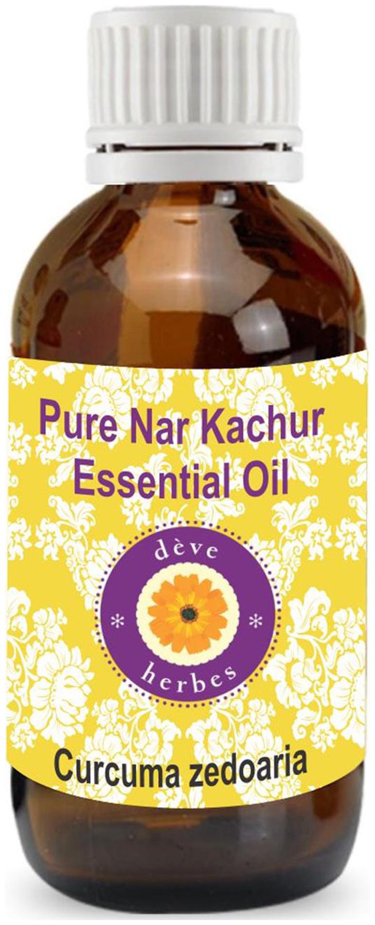 

Deve Herbes Pure Nar Kachur Essential Oil (Curcuma zedoaria) 100 Natural Therapeutic Grade Steam Distilled 50ml