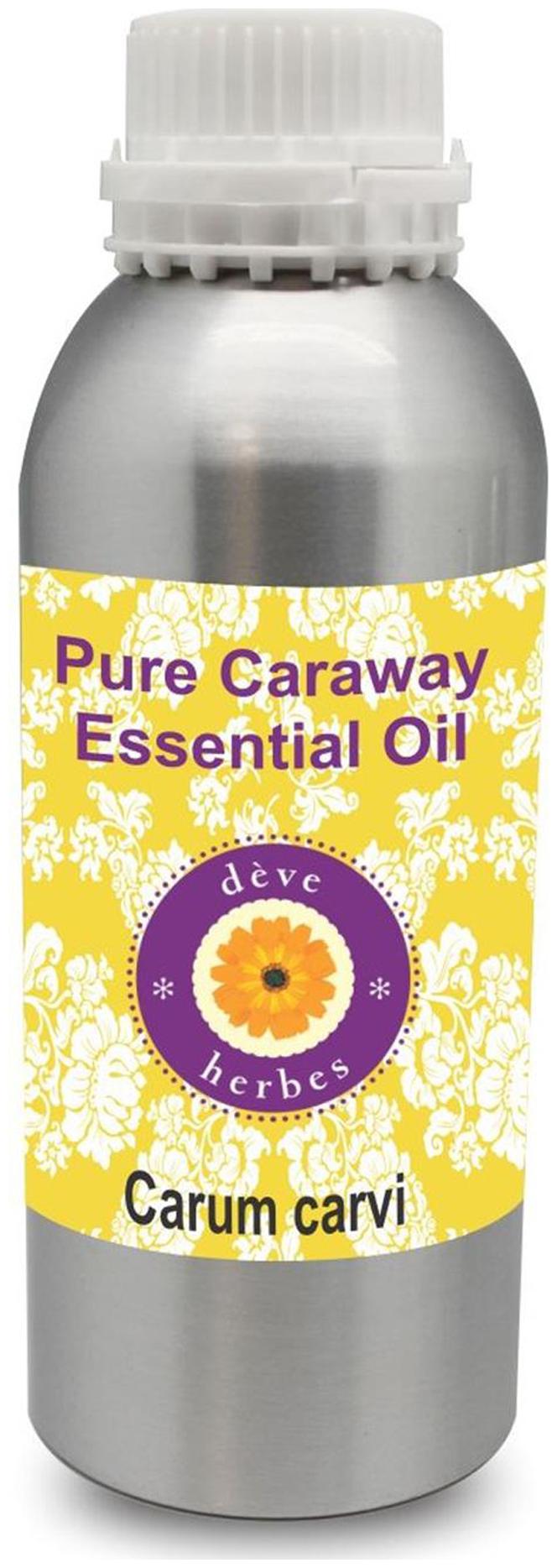 

Deve Herbes Pure Caraway Essential Oil (Carum carvi) 100 Natural Therapeutic Grade Steam Distilled 300ml