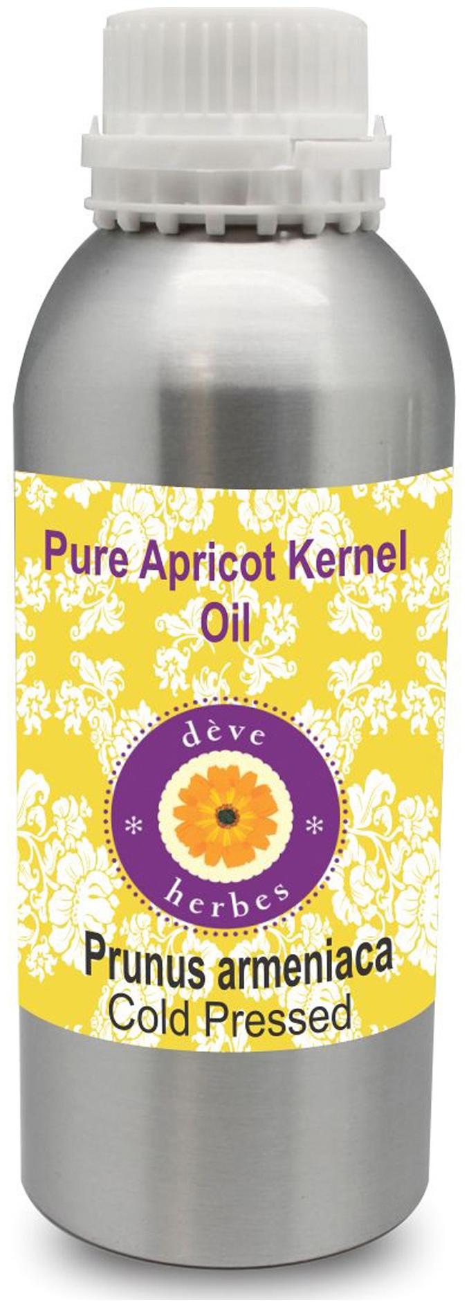 

Deve Herbes Pure Apricot Kernel Oil (Prunus armeniaca) 100 Natural Therapeutic Grade Cold Pressed 300ml