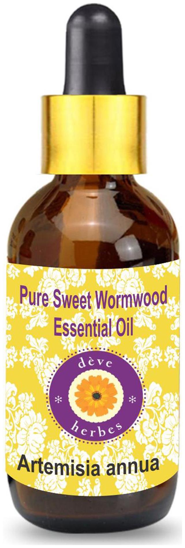 

Deve Herbes Pure Sweet Wormwood Essential Oil (Artemisia annua) with Glass Dropper 100 Natural Therapeutic Grade Steam Distilled 100ml
