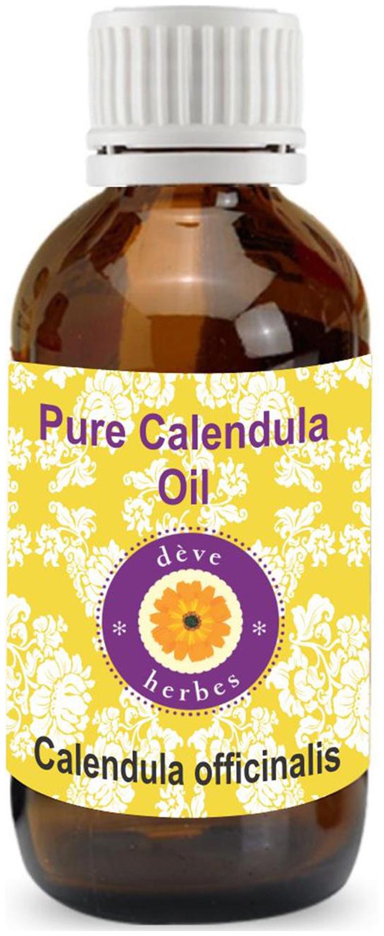 

Deve Herbes Pure Calendula Oil (Calendula officinalis) 100 Natural Therapeutic Grade Infused Oil 50ml