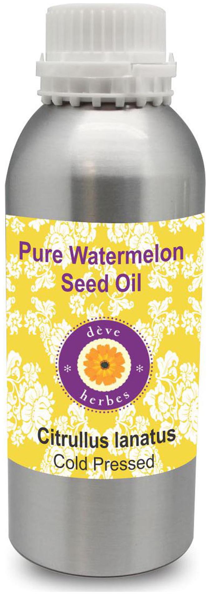

Deve Herbes Pure Watermelon Seed Oil (Citrullus lanatus) 100 Natural Therapeutic Grade Cold Pressed 1250ml