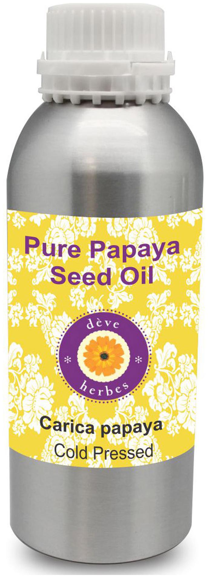 

Deve Herbes Pure Papaya Seed Oil (Carica papaya) 100 Natural Therapeutic Grade Cold Pressed 1250ml