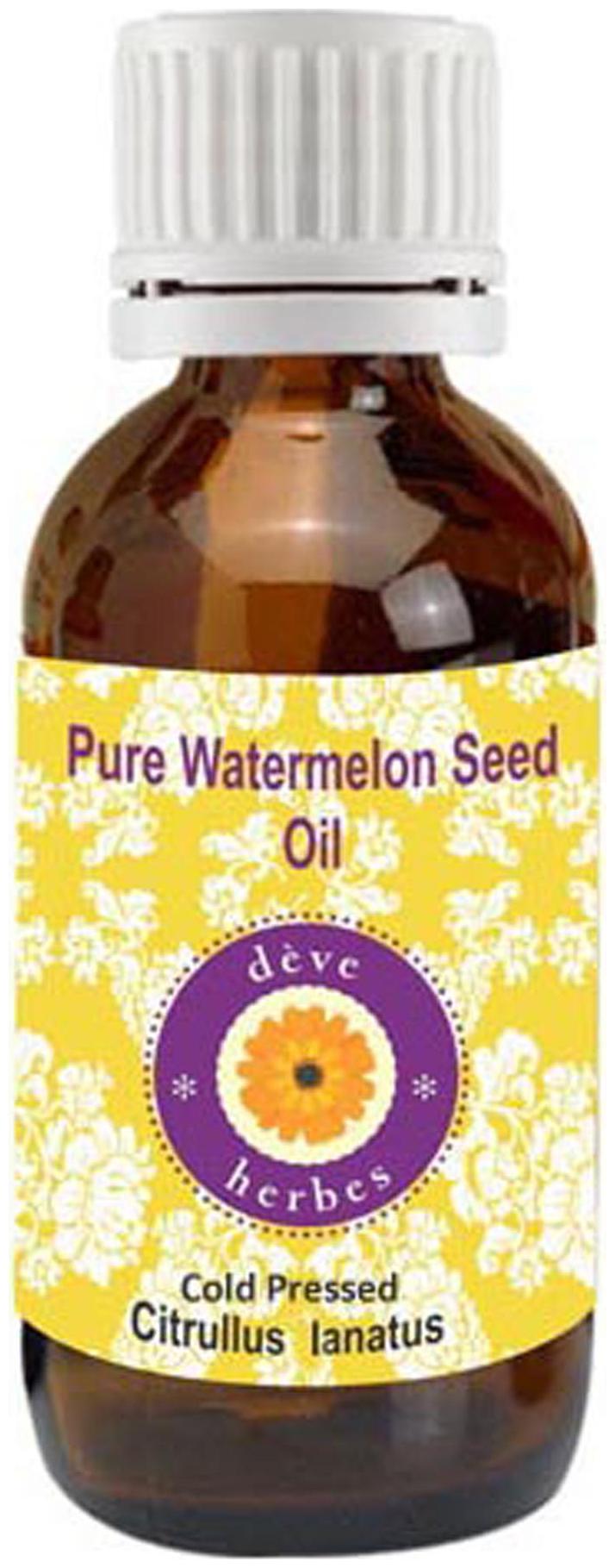 

Deve Herbes Pure Watermelon Seed Oil (Citrullus lanatus) 100 Natural Therapeutic Grade Cold Pressed 15ml