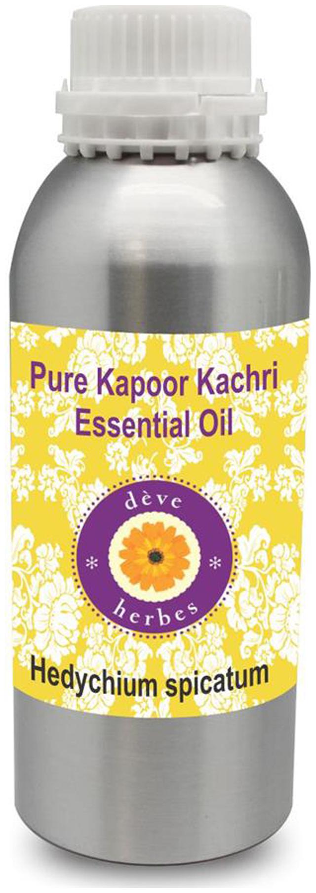 

Deve Herbes Pure Kapoor Kachari Essential Oil (Hedychium spicatum) 100 Natural Therapeutic Grade Steam Distilled 630ml