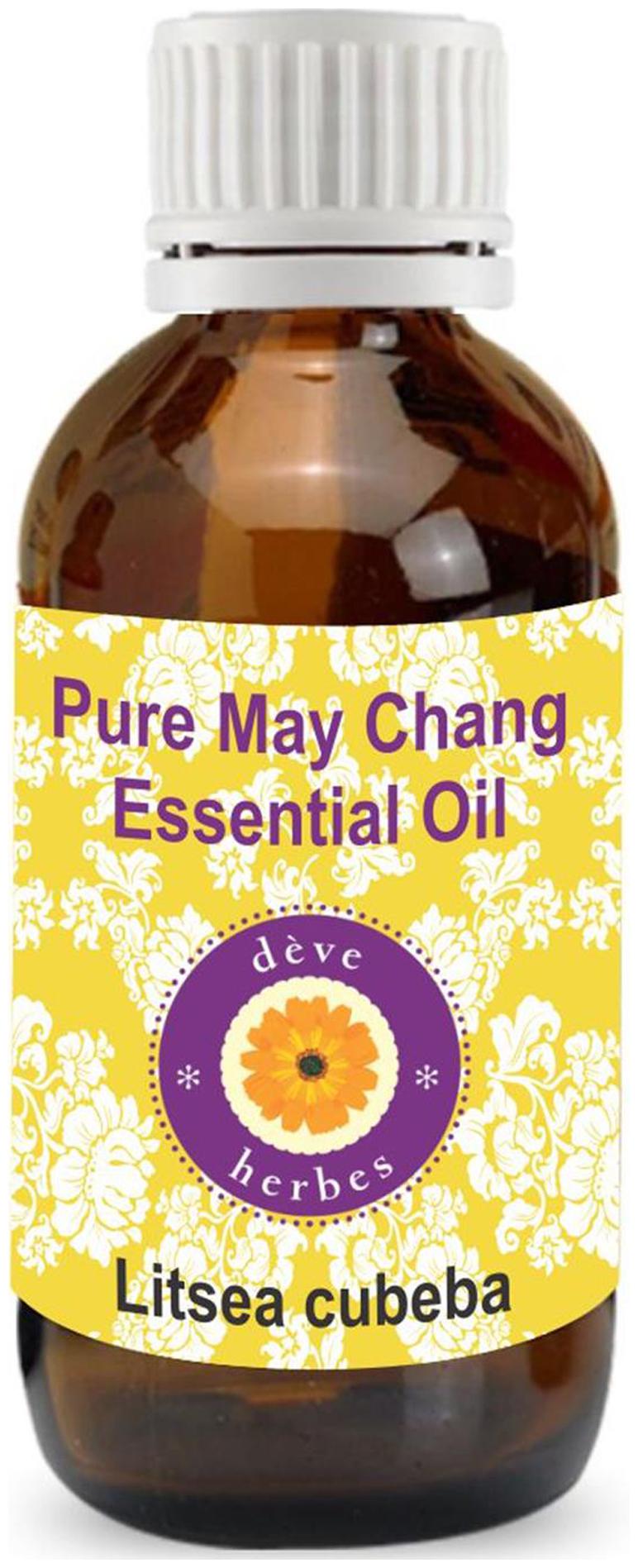 

Deve Herbes Pure May Chang Essential Oil (Litsea cubeba) 100 Natural Therapeutic Grade Steam Distilled 15ml