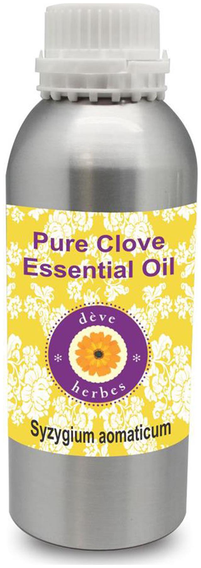 

Deve Herbes Pure Clove Essential Oil (Syzygium aromaticum) 100 Natural Therapeutic Grade Steam Distilled 630ml