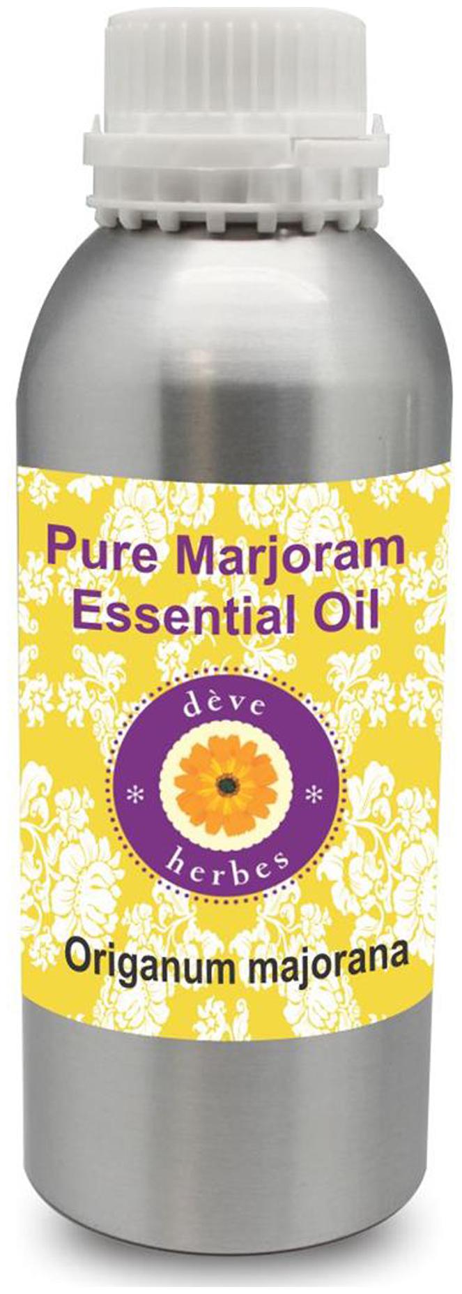 

Deve Herbes Pure Marjoram Essential Oil (Origanum majorana) 100 Natural Therapeutic Grade Steam Distilled 300ml