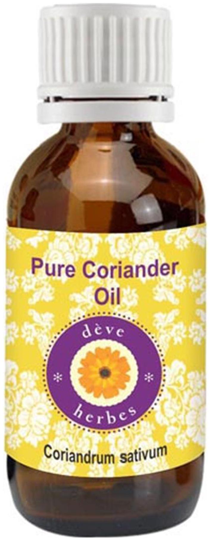 

Deve Herbes Pure Coriander Essential Oil (Coriandrum sativum) 100 Natural Therapeutic Grade Steam Distilled 5ml