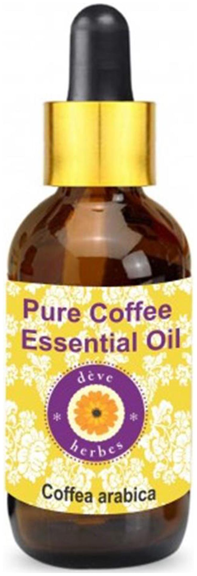 

Deve Herbes Pure Coffee Essential Oil (Coffea arabica) with Glass Dropper 100 Natural Therapeutic Grade Steam Distilled 50ml