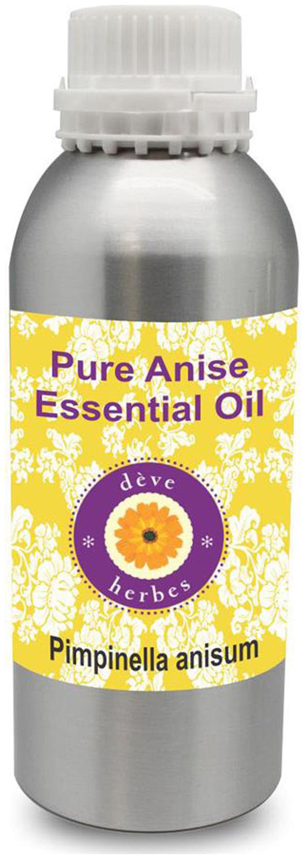 

Deve Herbes Pure Anise Essential Oil (Pimpinella anisum) 100 Natural Therapeutic Grade Steam Distilled 300ml