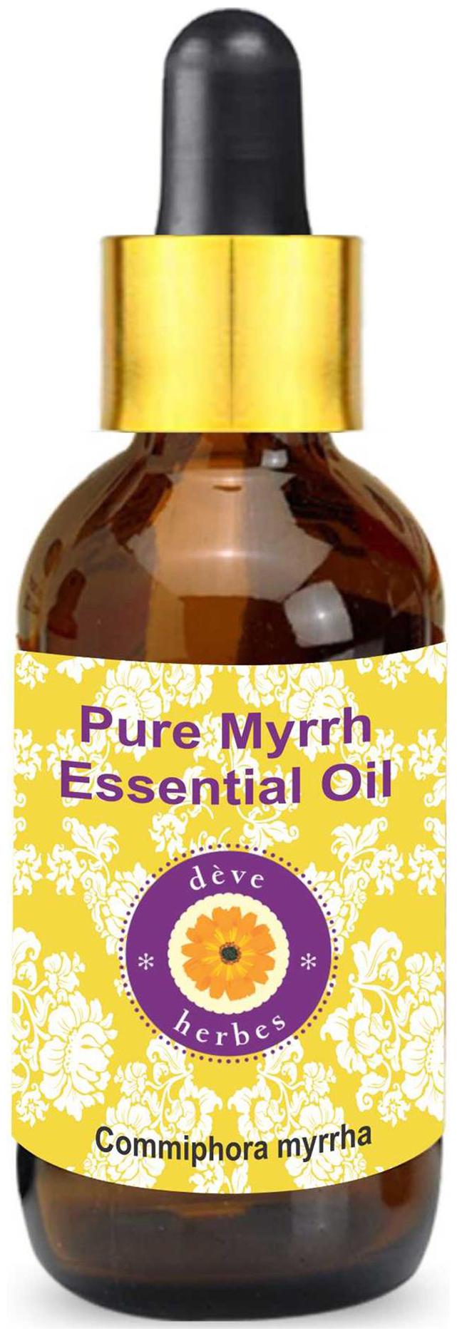 

Deve Herbes Pure Myrrh Essential Oil (Commiphora myrrha) with Glass Dropper 100 Natural Therapeutic Grade Steam Distilled 15ml