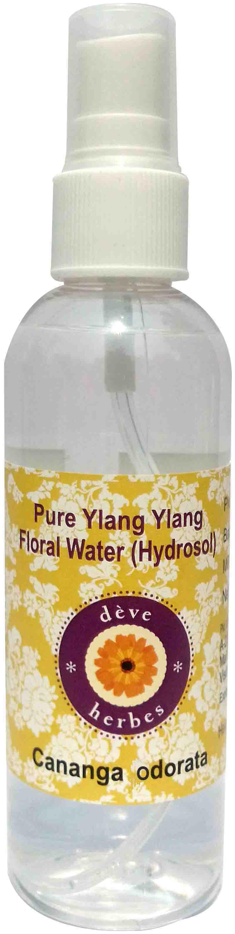 

Deve Herbes Pure Ylang Ylang Floral Water (Hydrosol) (Cananga odorata) 100 Natural Therapeutic Grade 100ml