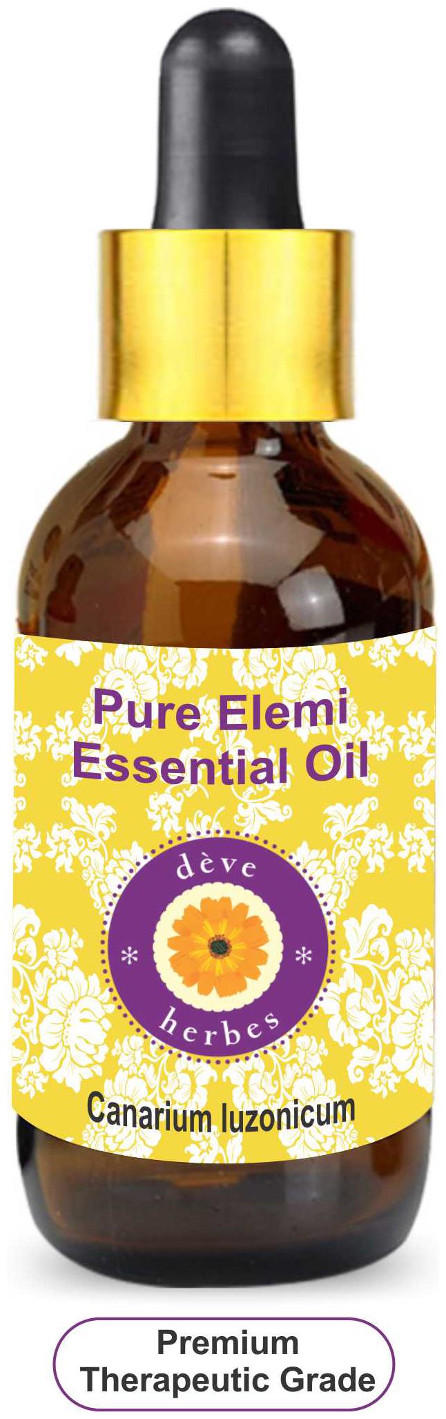 

Deve Herbes Pure Elemi Essential Oil (Canarium luzonicum) with Glass Dropper 100 Natural Therapeutic Grade Steam Distilled 50ml